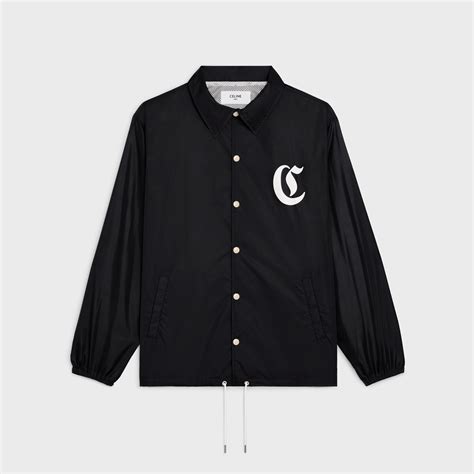 celine stadium jacket|celine paris coach jacket in nylon twill.